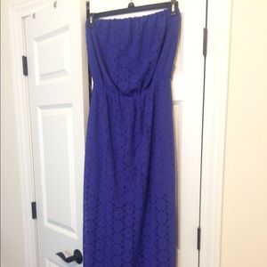 Beautiful Lilly purple eyelet maxi